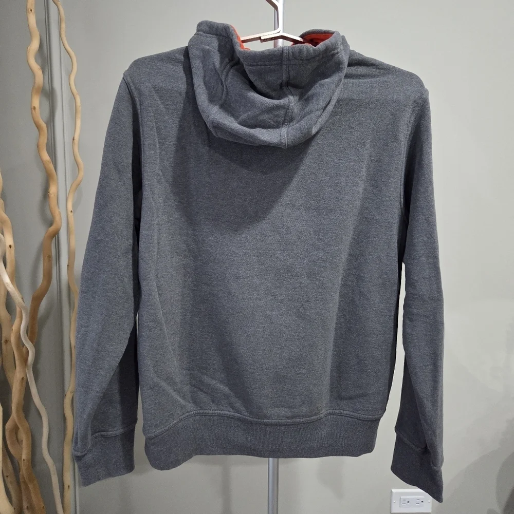 The North Face Gray and Orange Full Zip Hoodie Sz.M